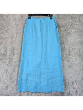 Talbots Sky Blue Long Straight Skirt